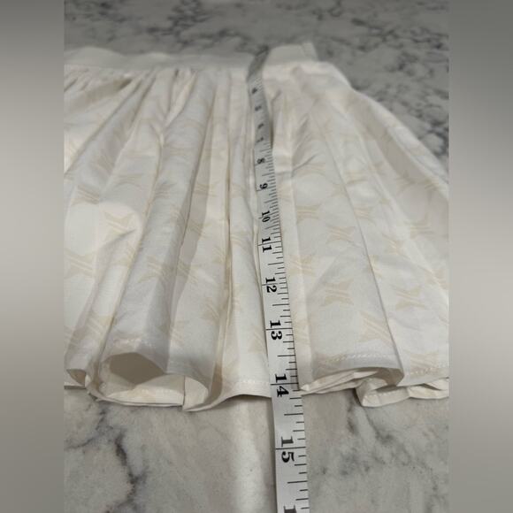 Tuckernuck Cream Pleated Logo Mini Skirt Tennis‎ Golf- Xs - Picture 4 of 8